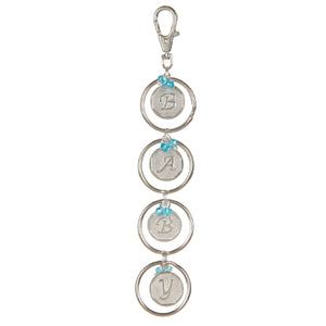 Llavero Baby Plata  Con Dijes