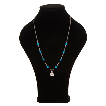 Collar De Gargantilla Con Perlas Y Dije De Concha