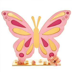 Mariposa Rosa-Oro