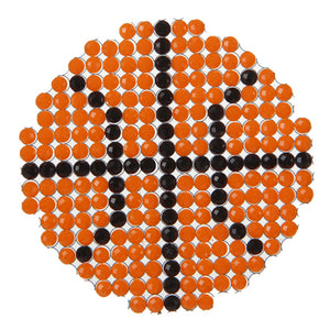 Pelota De Basquetbol Con Creando Con Brillantes