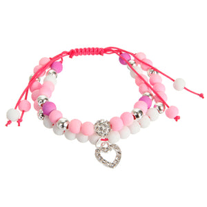 Pulsera Con Cordón Fantasia Y Cuenta Caucho