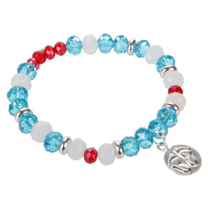 Pulsera Con Rondeles Y Dije Piecitos