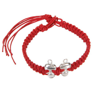 Pulsera Tejida Con Dijes De Craneo