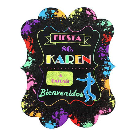 Letrero 80s