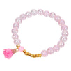 Fantasías Miguel Clave:IP2082 Pulsera Rosa Con Borla