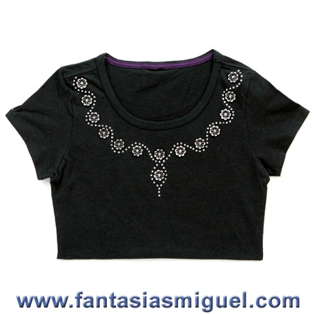 Blusa Con Piedras De Flores
