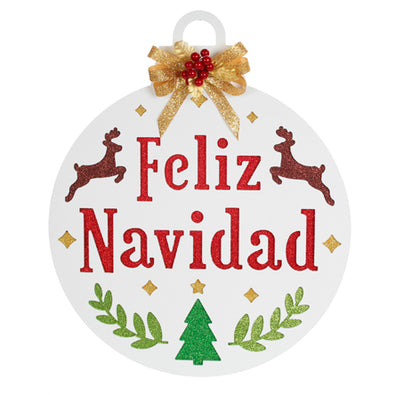 Fantasías Miguel Clave:JD213 Esfera Blanca Feliz Navidad