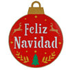 Fantasías Miguel Clave:JD287 Esfera Feliz Navidad Rojo