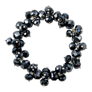 Pulsera De Rondeles Negros