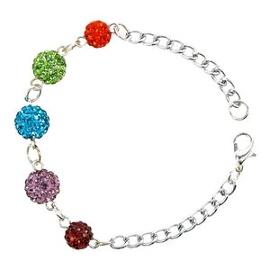 Pulsera De Cuentas Redondas Con Piedras