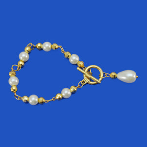 Pulsera Oro Con Perlas