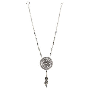 Collar C/Dije Circular Plata