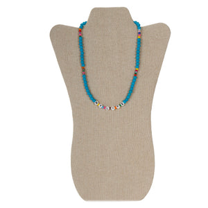 Collar Multicolor Con Cuentas De Letras