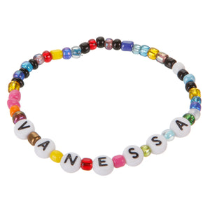 Pulsera Multicolor Con Cuentas De Letras
