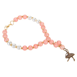 Pulsera Coral Con Dije De Bailarina