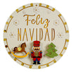 Fantasías Miguel Clave:KL3 Esfera Feliz Navidad Cascanueces Marfil