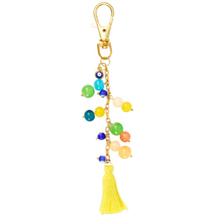Colgante Para Llavero Multicolor Con Dijes De Ojitos