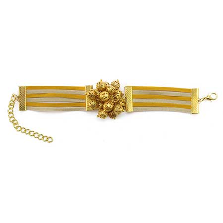 Pulsera Líneas De Gamuza