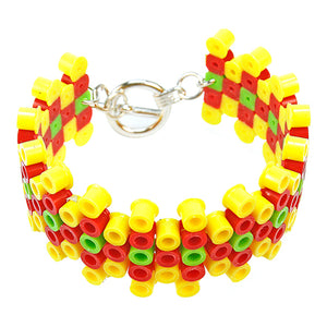 Brazalete Con Grecas Amarillo/ Rojo/ Verde