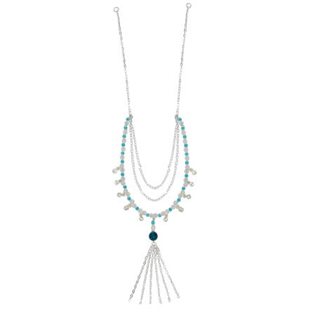 Collar Triple Plata-Turquesa