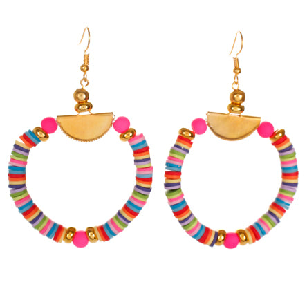 Aretes Redondos Multicolor