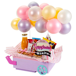 Carrito Con Globos Feliz Cumple