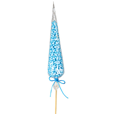 Cono Azul Con Puntos