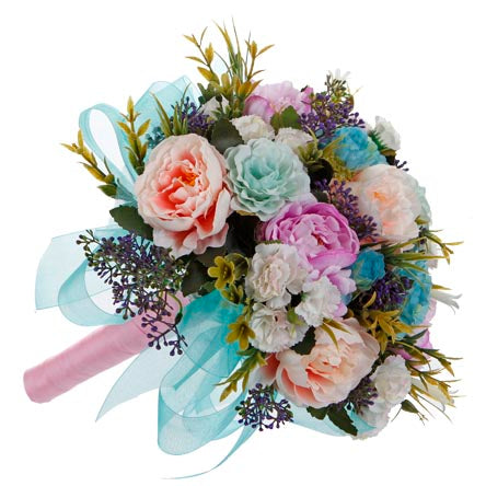 Ramo Para Xv Años Con Claveles Y Flores Peony
