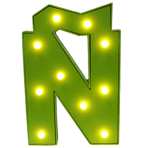 Letra N Iluminada