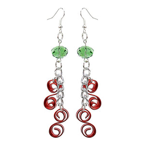 Aretes Espiral Tricolor