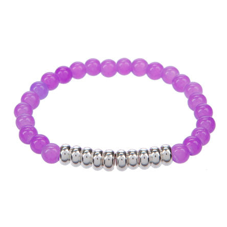 Pulsera Lila-Plata
