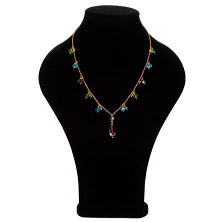 Collar De Cadena Con Rondeles Multicolor