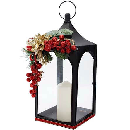 Quinqué Negro Con Cirio