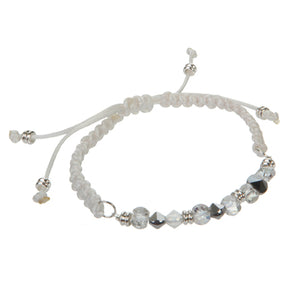 Pulsera Con Cola De Rata Y Cristales Moño