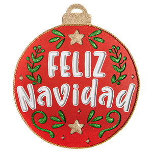 Esfera Tradicional Feliz Navidad