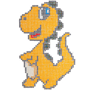 Dinosaurio Amarillo Creando Con Brillantes